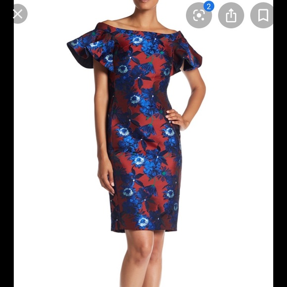 Alton Gray Dresses & Skirts - 🌸 Alton Gray off shoulder jacquard dress